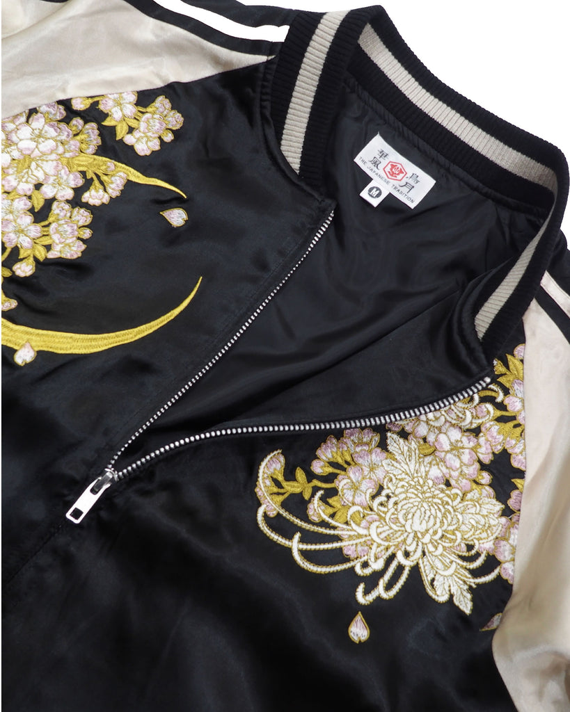 華鳥風月] 花魁 黒色 総刺繍 スカジャン – 福服堂[FUKUFUKU-DOU]